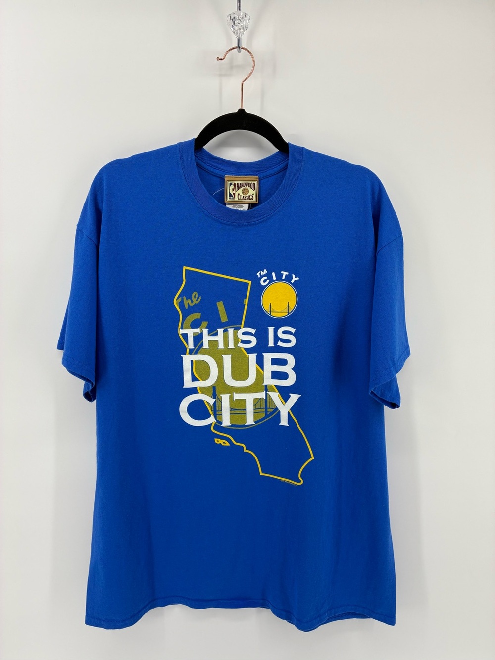 Hardwood Classic Dub City Golden State Warriors Blue Graphic Tee
